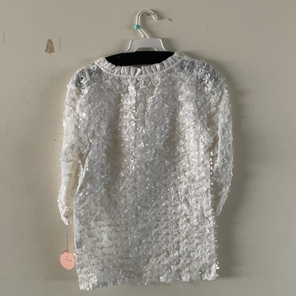 Rebecca Taylor Voile Top with Bows - Picture 5 of 5